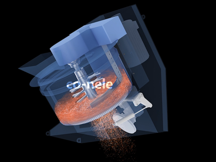 強(qiáng)力混合機(jī)工作原理圖